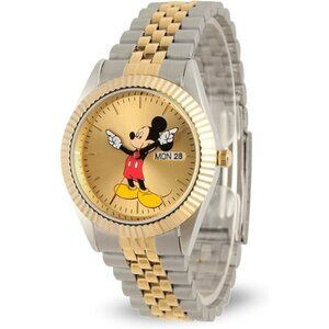 NWT - Disney Adult Classic Metal Bracelet Analog Quartz Watch